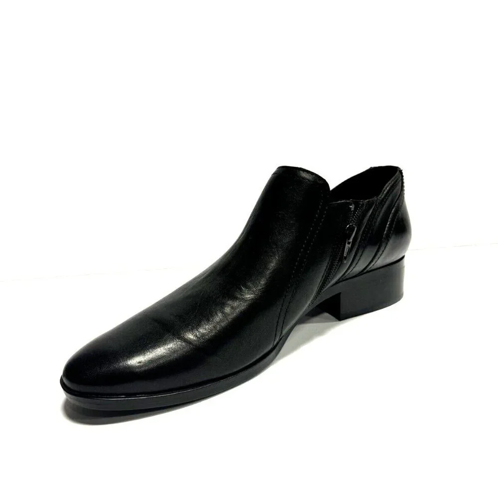 Naturalizer Womens Royal Boot Black Leather Size 9 Wide